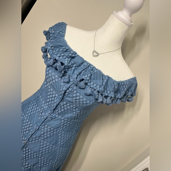 NWT Tularosa Monica dress, size S, Slate Blue, Boho Dress CB45 - Picture 7 of 8